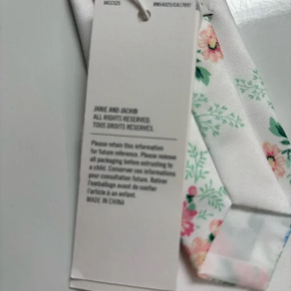 NWT Jack and Janie boys Velcro white floral tie 2t - 5 - Picture 6 of 7